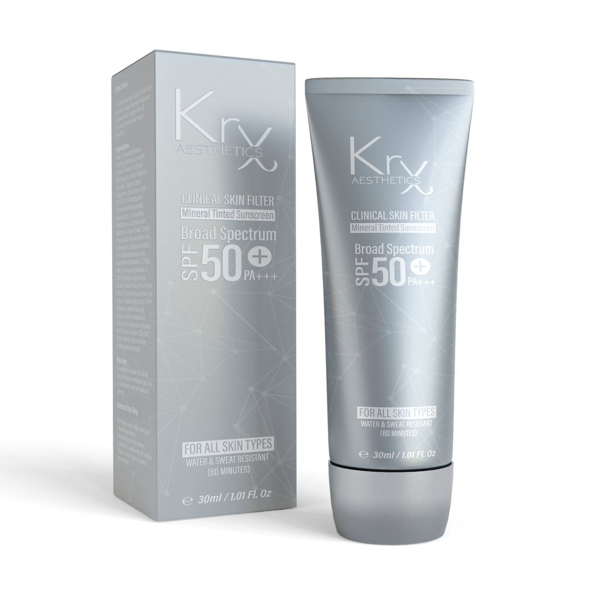 KrX Skin Filter Tinted
Sunscreen SPF 50 PAt++