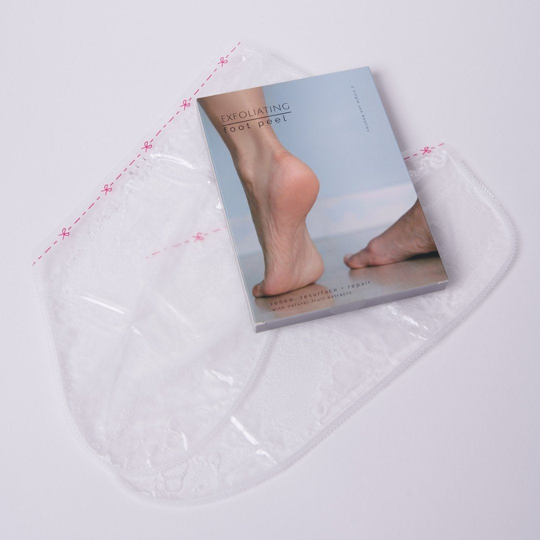 Exfoliating foot peels